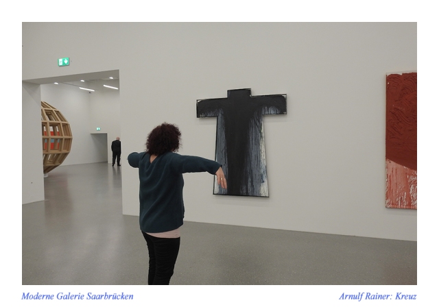Mensch und Kunst - Moderne Galerie Saarbrücken - Saarlandmuseum - Arnulf Rainer: Kreuz